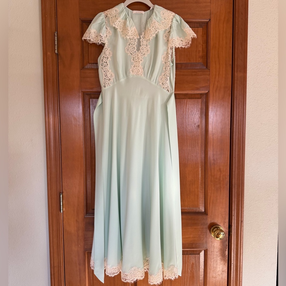 DOEN Creme De Menthe Grace Dress S